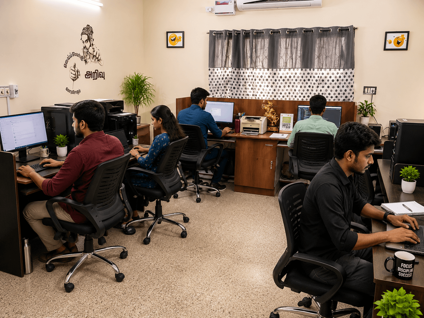 Staff at work, Radhakrishnan S & Co., Chennai